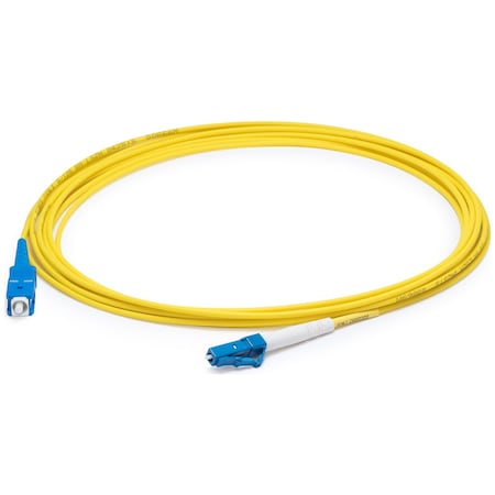 This Is A 7M Lc (Male) To Sc (Male) Yellow Simplex Riser-Rated Fiber
